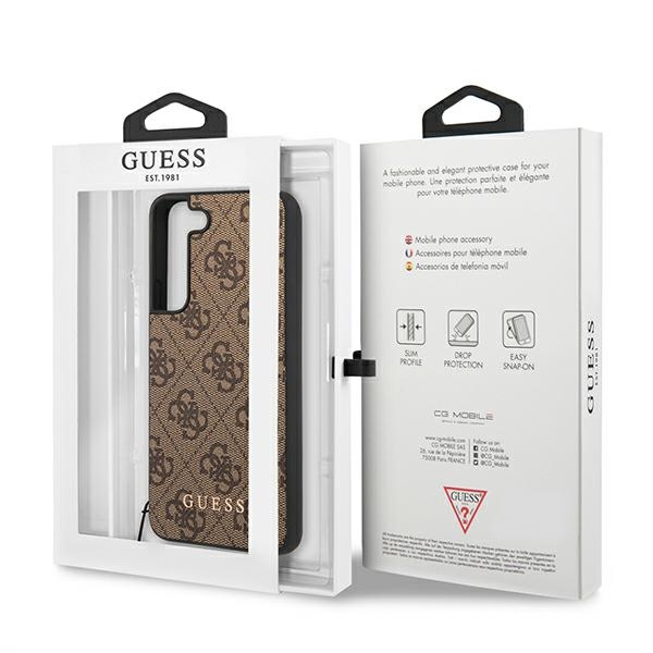 Guess 4G Charms Collection - Etui Samsung Galaxy S22 (brązowy)
