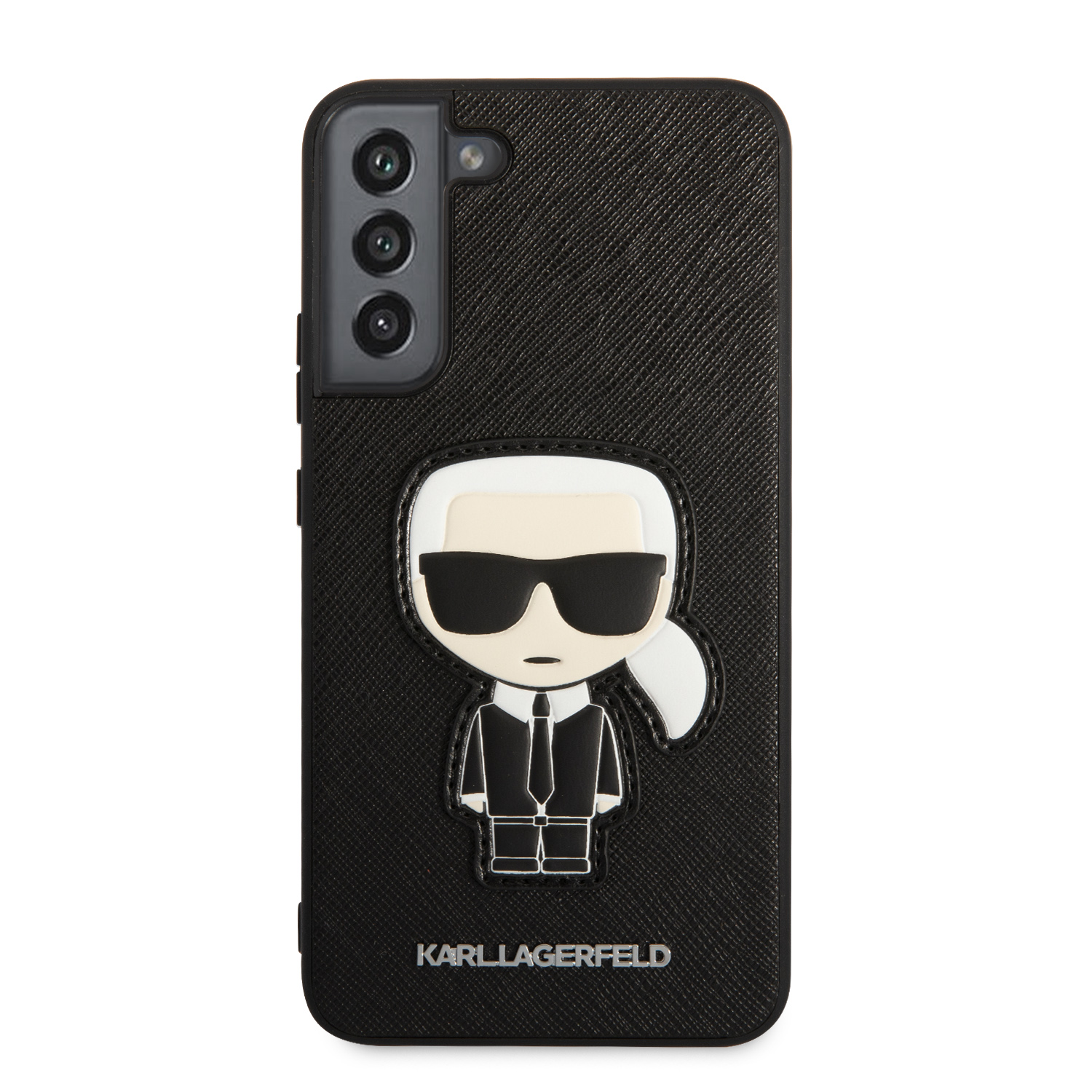 Karl Lagerfeld Saffiano Ikonik Patch - Etui Samsung Galaxy S22+ (czarny)