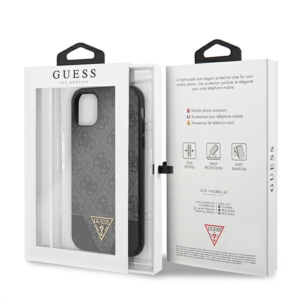 Guess 4G Triangle Collection - Etui iPhone 11 (szary)