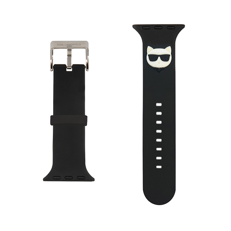 Karl Lagerfeld Silicone Choupette Head – Pasek do Apple Watch 38/40/41 mm (czarny)