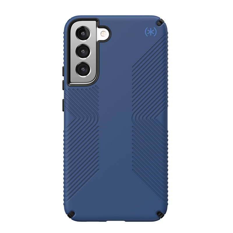 Speck Presidio2 Grip - Etui Samsung Galaxy S22+ z powłoką MICROBAN (Coastal Blue/Black)