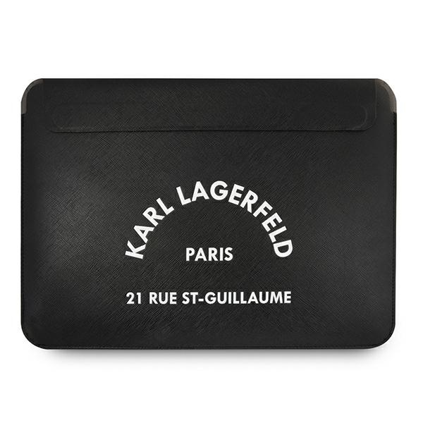 Karl Lagerfeld Saffiano RSG Sleeve - Etui na notebook 13" / 14" (Czarny)