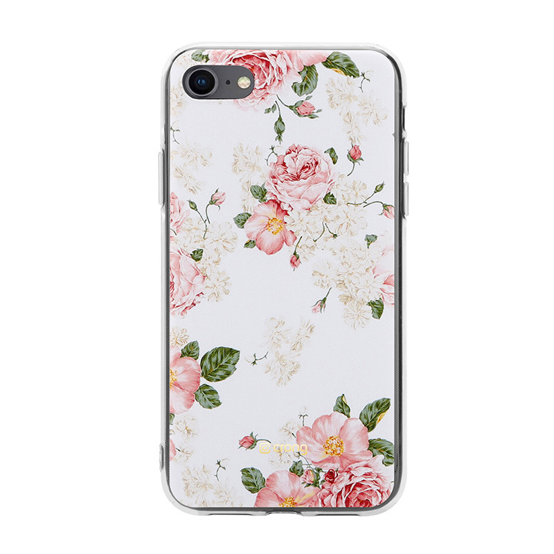 Crong Flower Case – Etui iPhone SE (2022/2020) / 8 / 7 (wzór 02)
