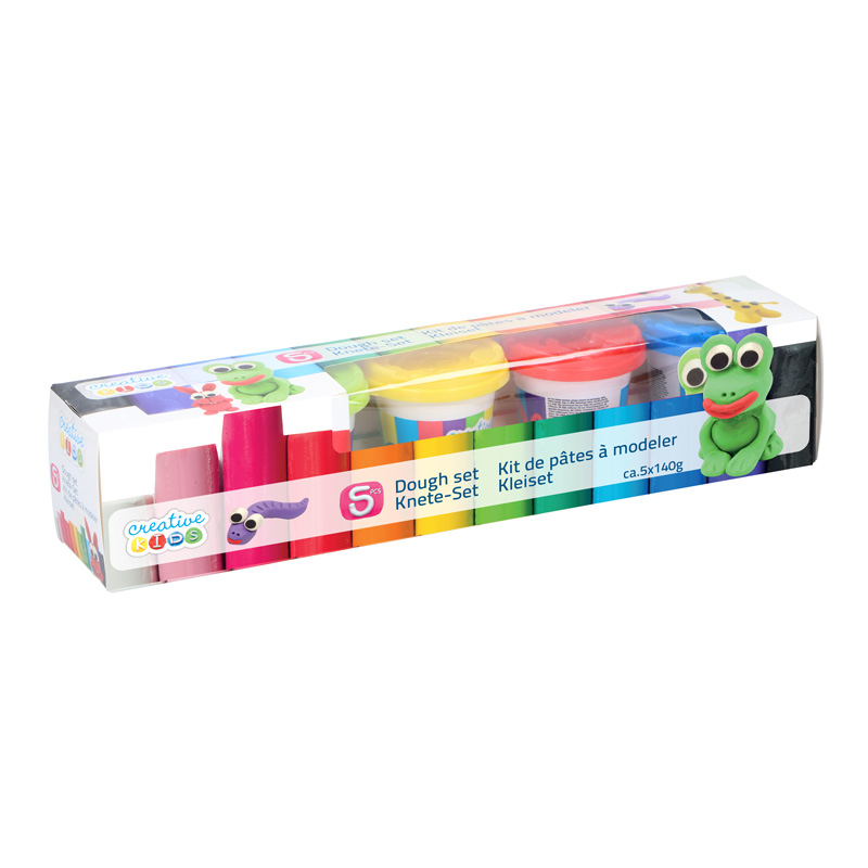 Creative Kids - Plastociasto w kubeczkach, 5 kolorów