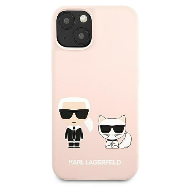 Karl Lagerfeld Slilicone Karl & Choupette Magsafe - Etui iPhone 13 (różowy)