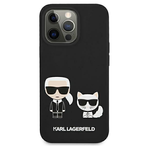 Karl Lagerfeld Slilicone Karl & Choupette Magsafe - Etui iPhone 13 Pro Max (czarny)