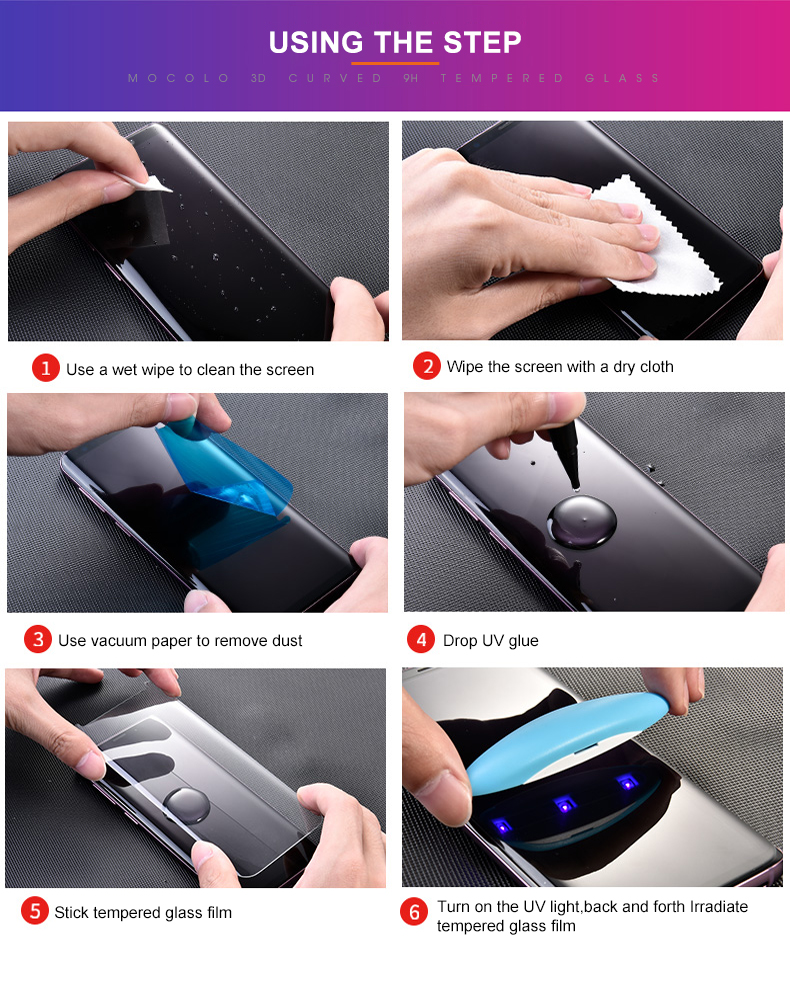 Mocolo 3D UV Glass - Szkło ochronne UV na cały ekran Xiaomi 12 Pro
