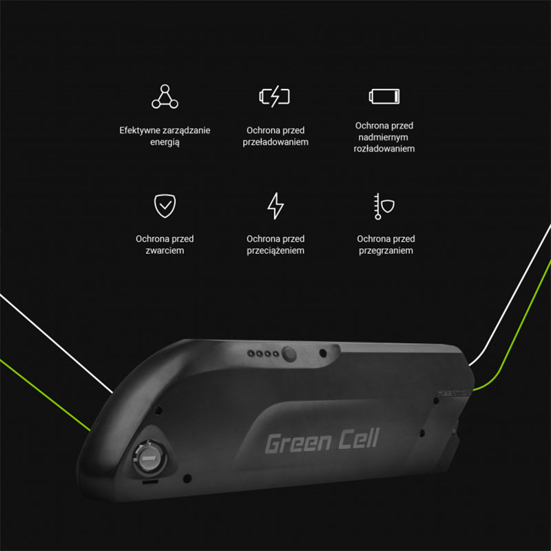 Green Cell - Bateria 15.6Ah (562Wh) do roweru elektrycznego E-Bike 36V