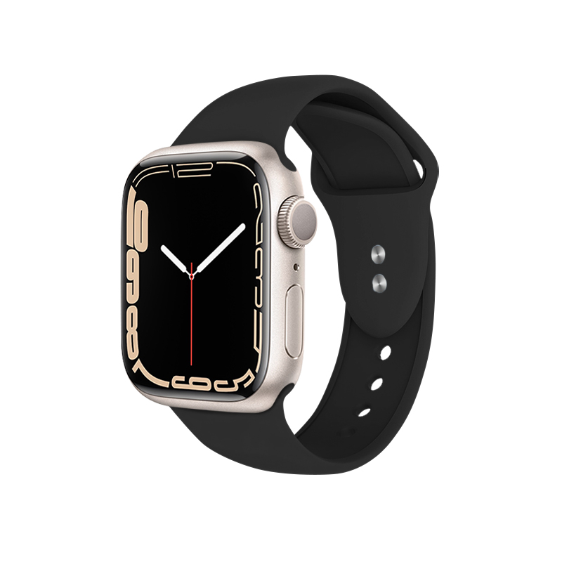 Crong Liquid - Pasek do Apple Watch 38/40/41 mm (czarny)