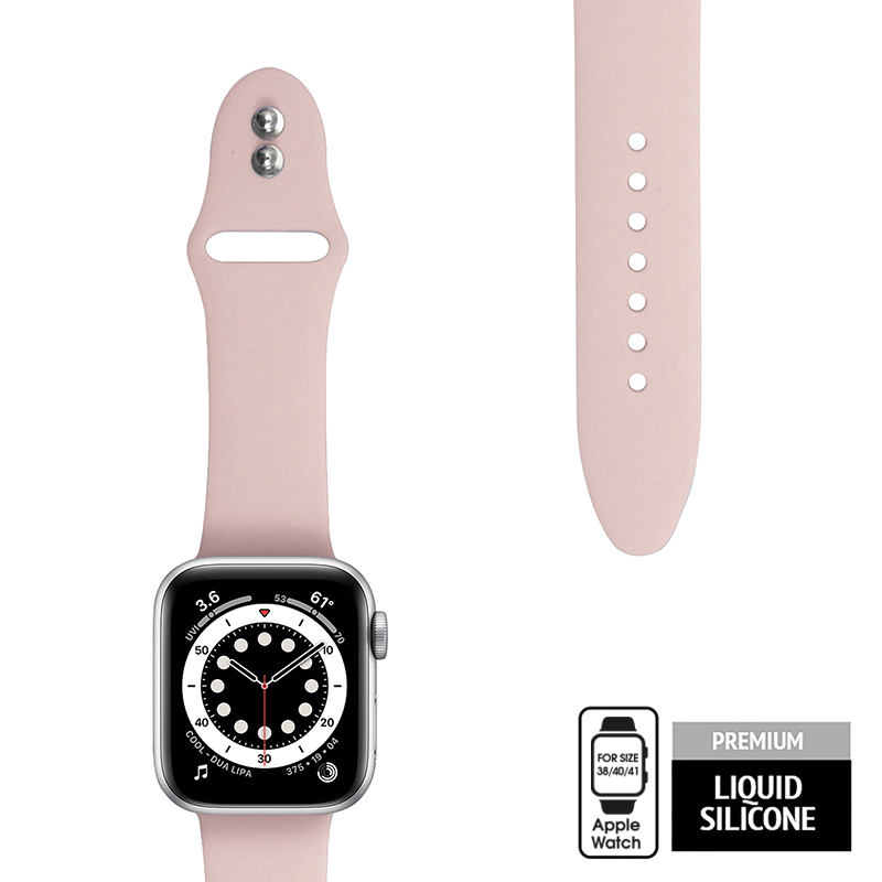 Crong Liquid - Pasek do Apple Watch 38/40/41 mm (piaskowy róż)