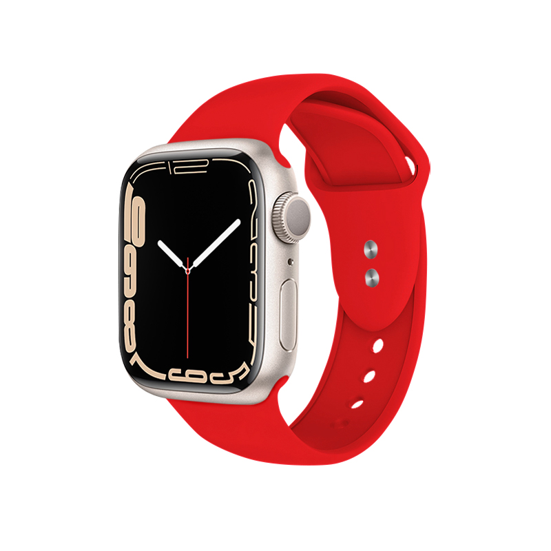 Crong Liquid - Pasek do Apple Watch 42/44/45/49 mm (czerwony)