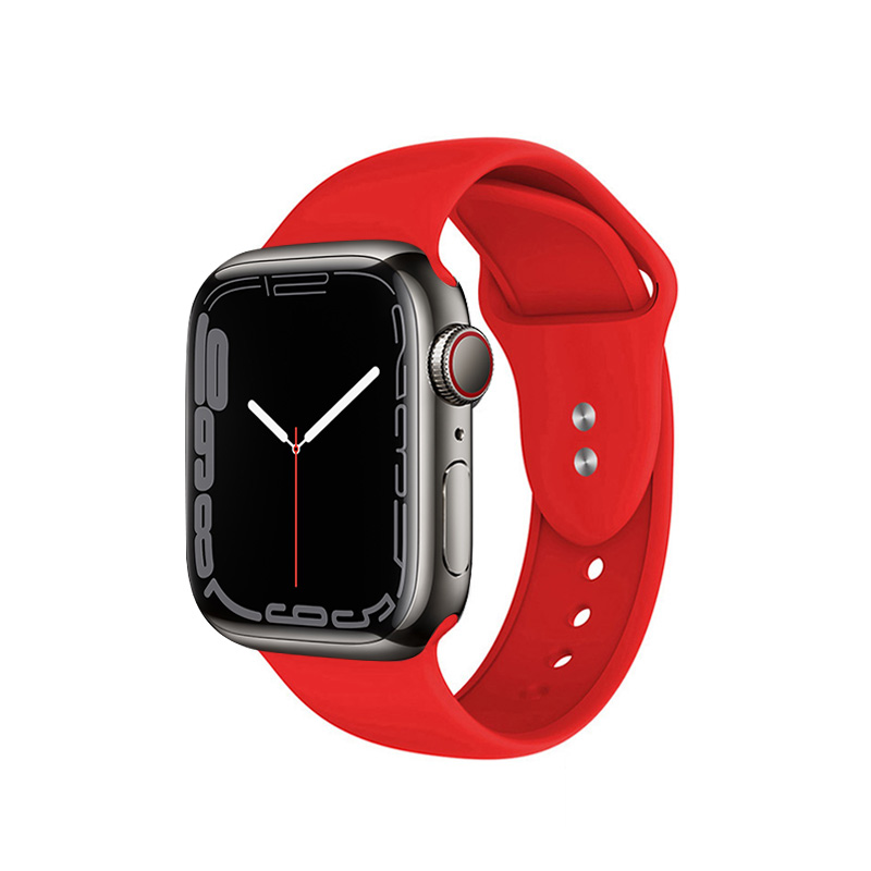 Crong Liquid - Pasek do Apple Watch 42/44/45/49 mm (czerwony)