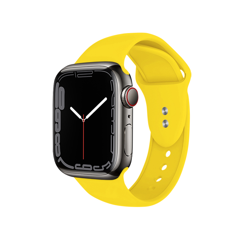 Crong Liquid - Pasek do Apple Watch 38/40/41 mm (żółty)