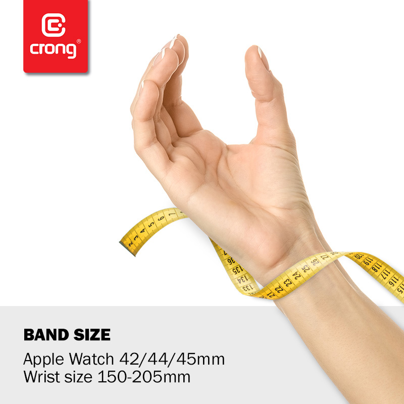 Crong Liquid - Pasek do Apple Watch 42/44/45/49 mm (żółty)