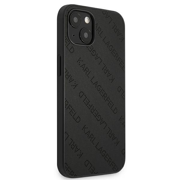 Karl Lagerfeld Perforated Allover - Etui iPhone 13 Mini (czarny)