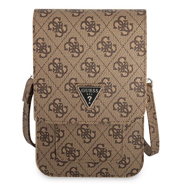 Guess Wallet 4G Triangle Logo Phone Bag – Torba na smartfona i akcesoria (Brown)