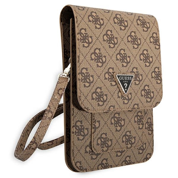 Guess Wallet 4G Triangle Logo Phone Bag – Torba na smartfona i akcesoria (Brown)