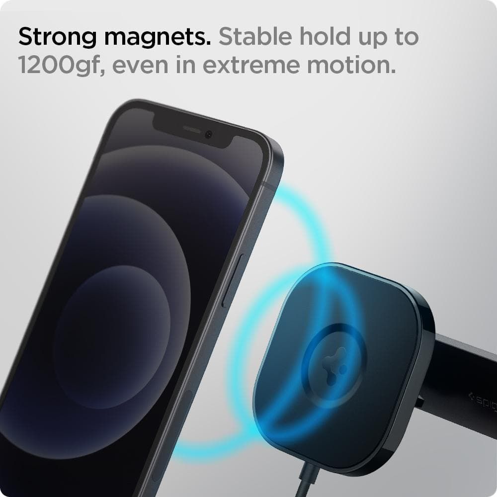 Spigen OneTap Pro Wireless Magnetic Car Charger Air Vent – Uchwyt samochodowy MagSafe (MagFit)