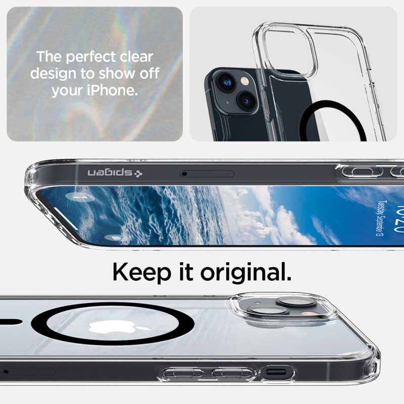 Spigen Ultra Hybrid Mag MagSafe – Etui do iPhone 15 Plus / iPhone 14 Plus (Czarny)