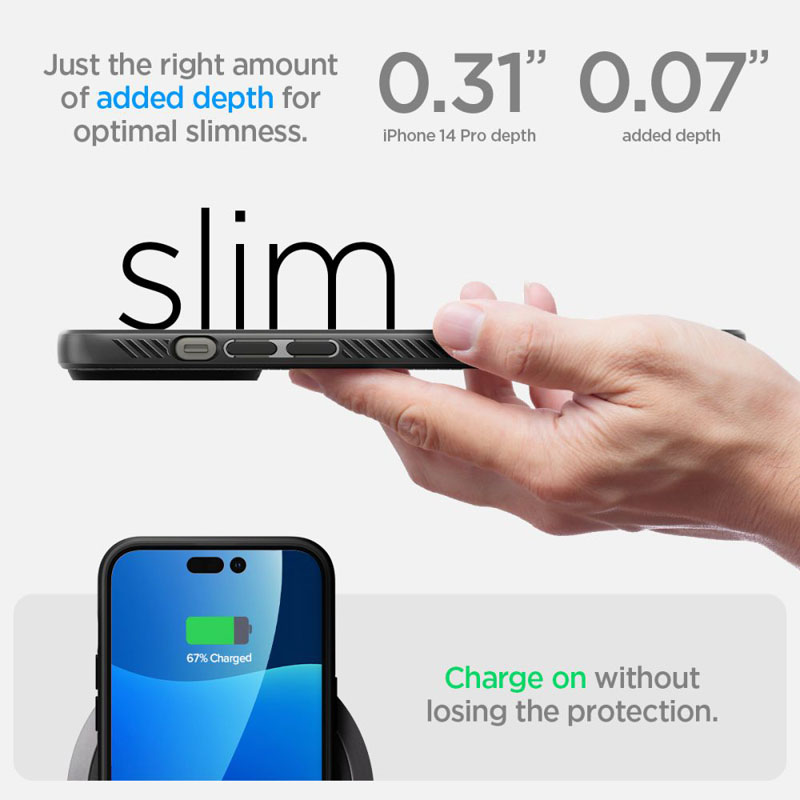 Spigen Liquid Air - Etui do iPhone 14 Pro (Czarny)