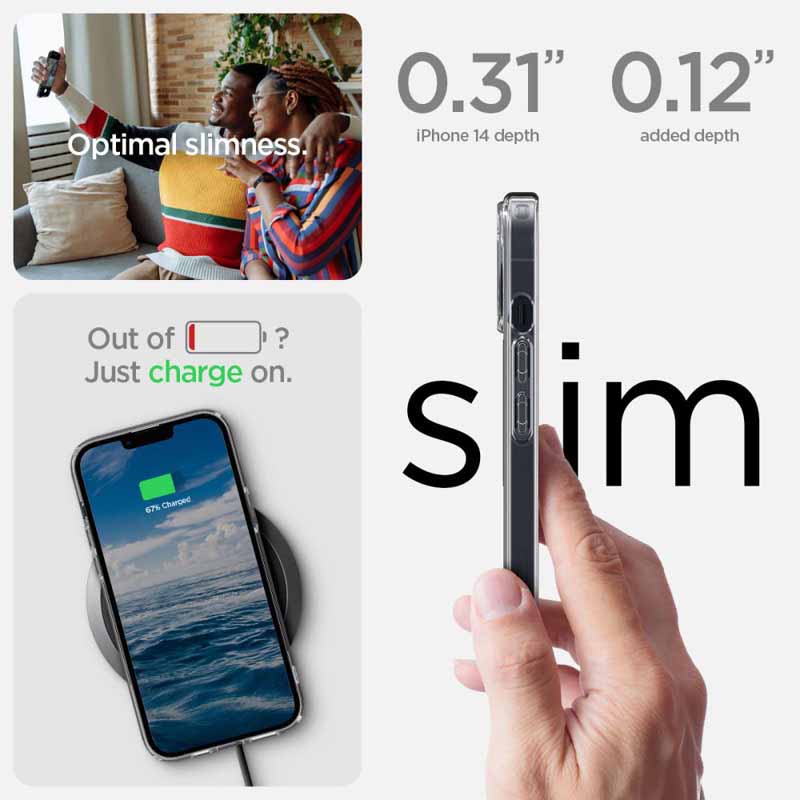 Spigen Ultra Hybrid Mag MagSafe – Etui do iPhone 14 (Carbon Fiber)