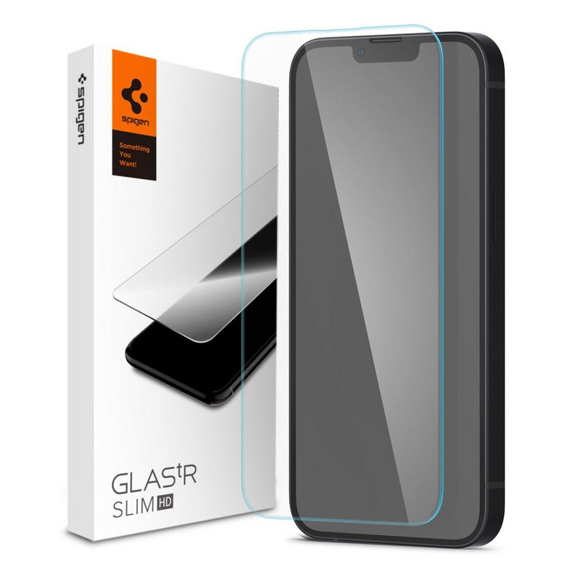 Spigen Glas.TR Slim – Szkło hartowane do iPhone 14 / iPhone 13 / iPhone 13 Pro