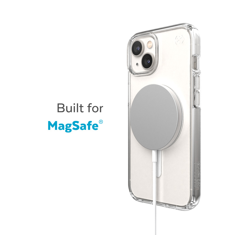 Speck Presidio Perfect-Clear + MagSafe - Etui iPhone 15 Plus / iPhone 14 Plus (Clear)