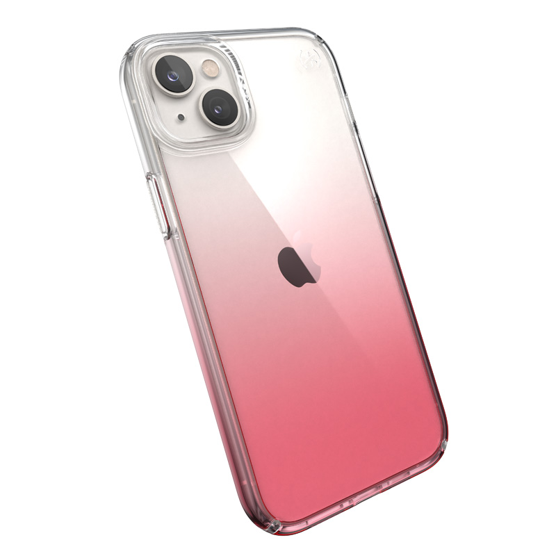 Speck Presidio Perfect-Clear + Ombre - Etui iPhone 15 Plus / 14 Plus z powłoką MICROBAN (Clear / Vintage Rose Fade)