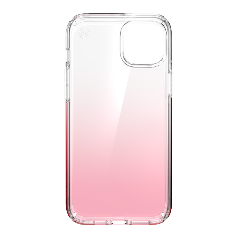 Speck Presidio Perfect-Clear + Ombre - Etui iPhone 15 Plus / 14 Plus z powłoką MICROBAN (Clear / Vintage Rose Fade)