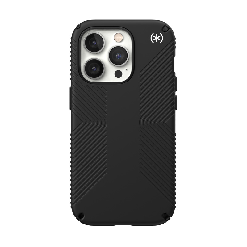 Speck Presidio2 Grip - Antypoślizgowe etui iPhone 14 Pro (Black / Black / White)