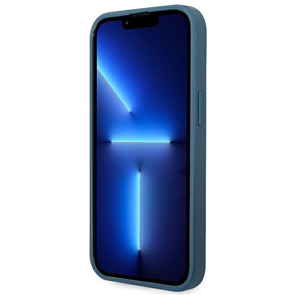 Guess 4G Big Metal Logo - Etui iPhone 14 Plus (niebieski)