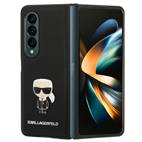 Karl Lagerfeld Saffiano Ikonik - Etui Samsung Galaxy Z Fold 4 (czarny)