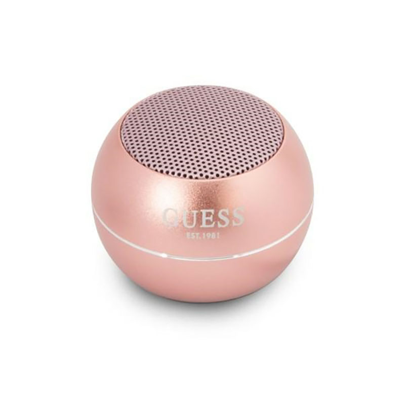 Guess Mini Bluetooth Speaker 3W 4H – Głośnik Bluetooth 5.0 (różowy)