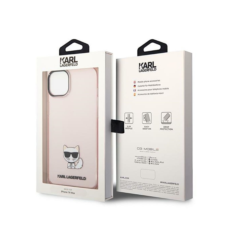 Karl Lagerfeld Choupette Body - Etui iPhone 14 Plus (różowy)