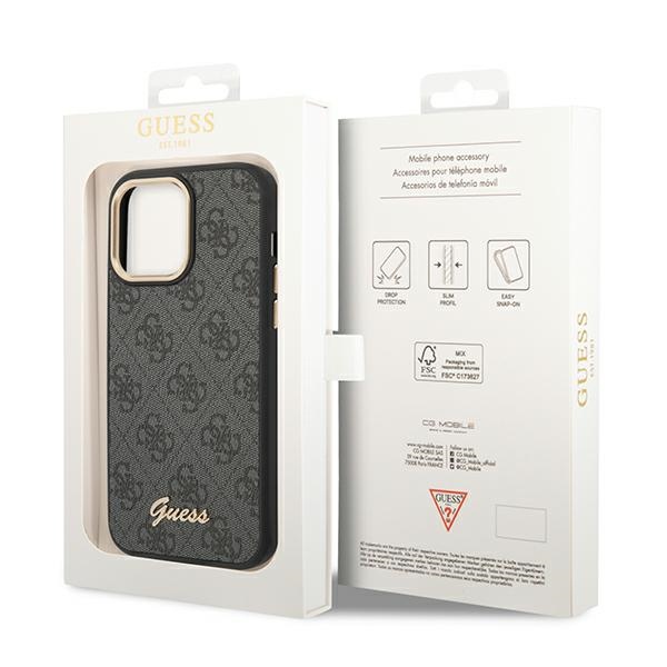 Guess 4G Metal Camera Outline Case – Etui iPhone 14 Pro Max (Czarny)