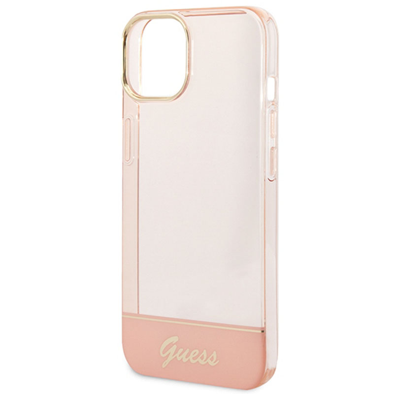Guess Translucent - Etui iPhone 14 (rózowy)