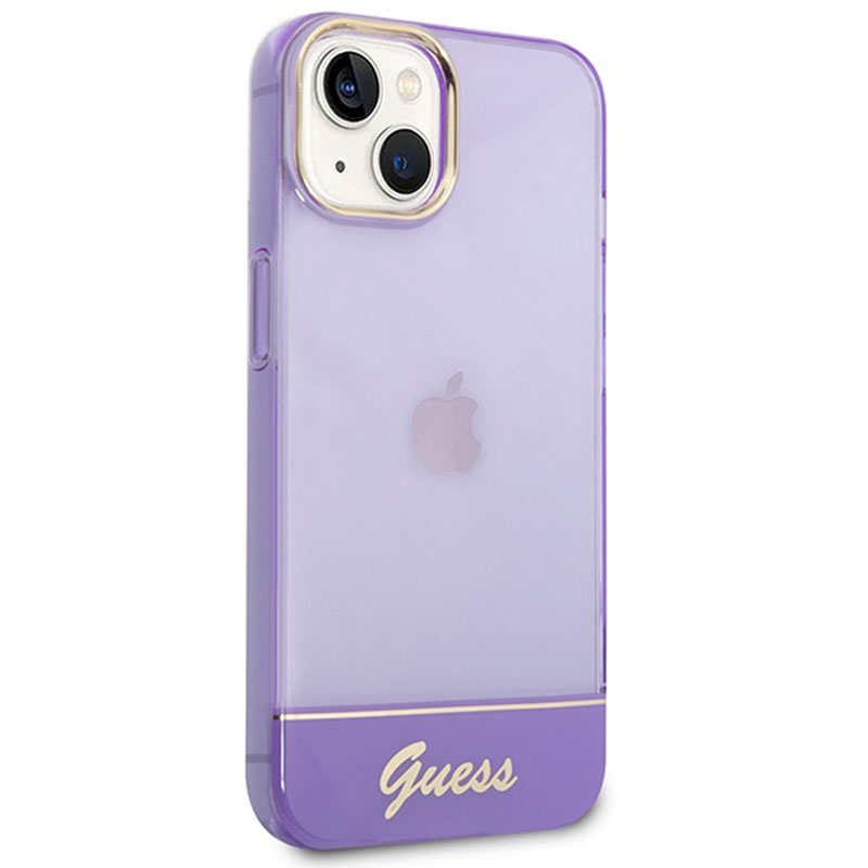 Guess Translucent - Etui iPhone 14 (fioletowy)