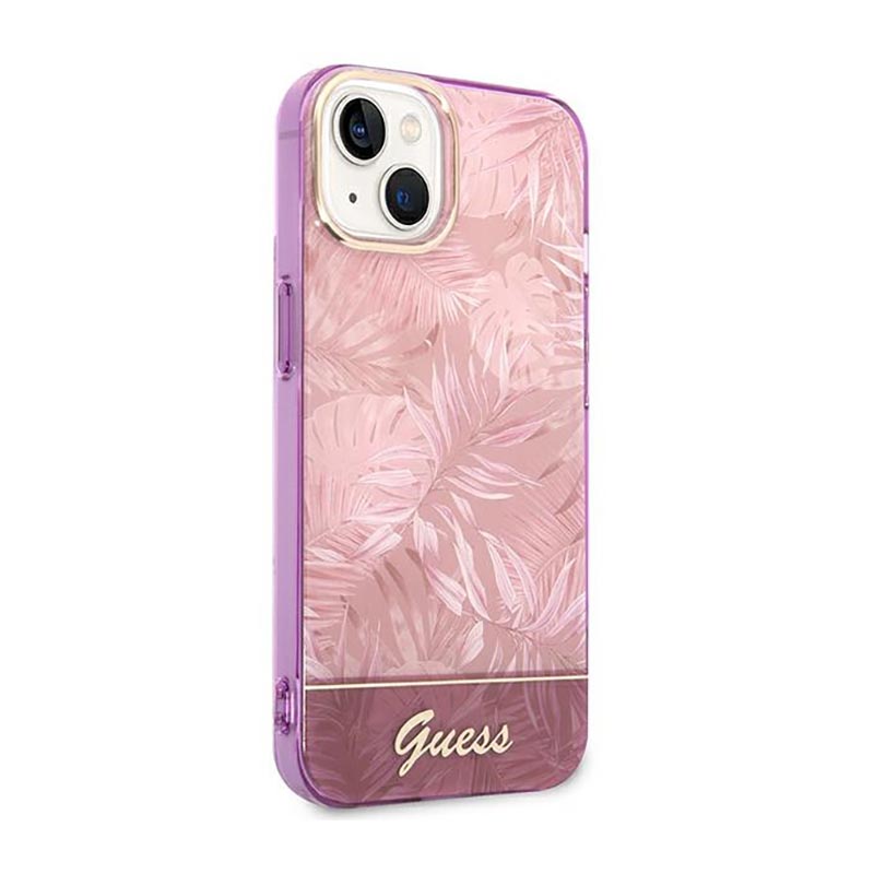 Guess Jungle Case – Etui iPhone 14 Plus (Różowy)