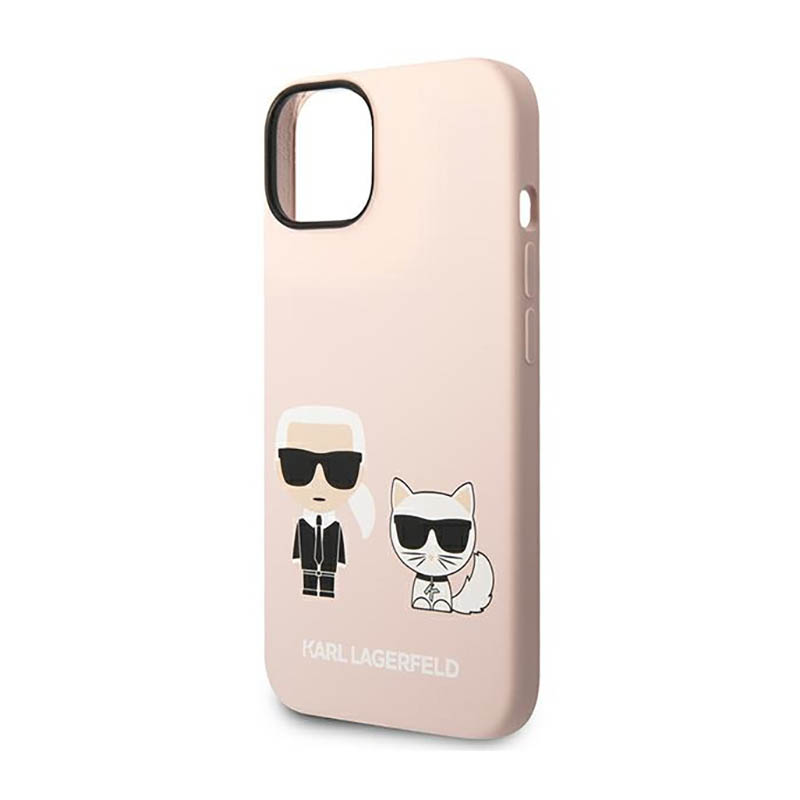 Karl Lagerfeld Liquid Silicone Karl & Choupette MagSafe - Etui iPhone 14 Plus (różowy)