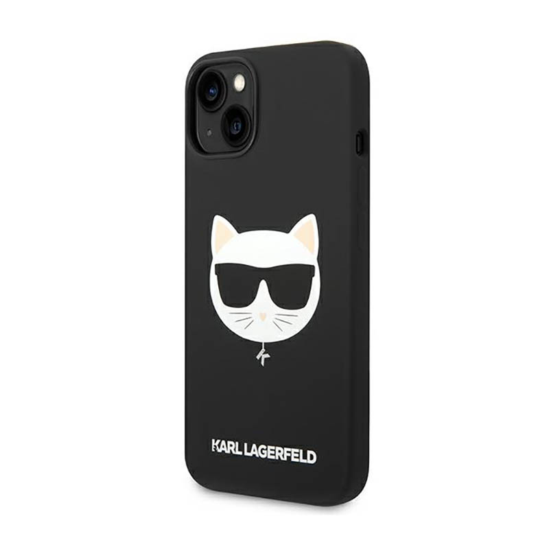 Karl Lagerfeld Choupette Head MagSafe Silicone - Etui iPhone 14 (czarny)