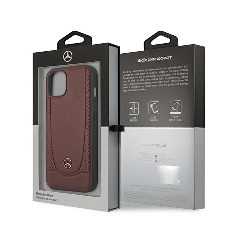 Mercedes Leather Urban Line - Etui iPhone 14 Plus (czerwony)