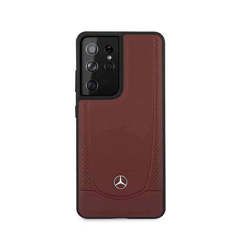 Mercedes Leather Urban Line - Etui Samsung Galaxy S21 Ultra (czerwony)