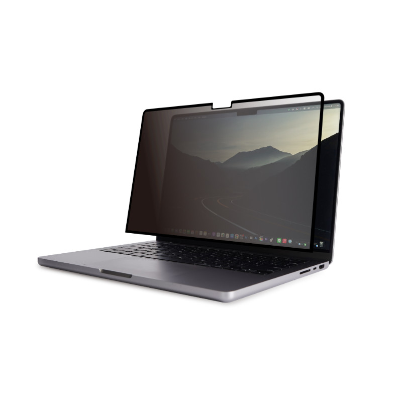 Moshi Umbra - Folia ochronna na ekran MacBook Pro 14" (M3/M2/M1/2023-2021) z filtrem prywatyzującym (czarna ramka)