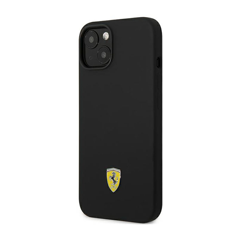 Ferrari Silicone Metal Logo - Etui iPhone 14 Plus (czarny)