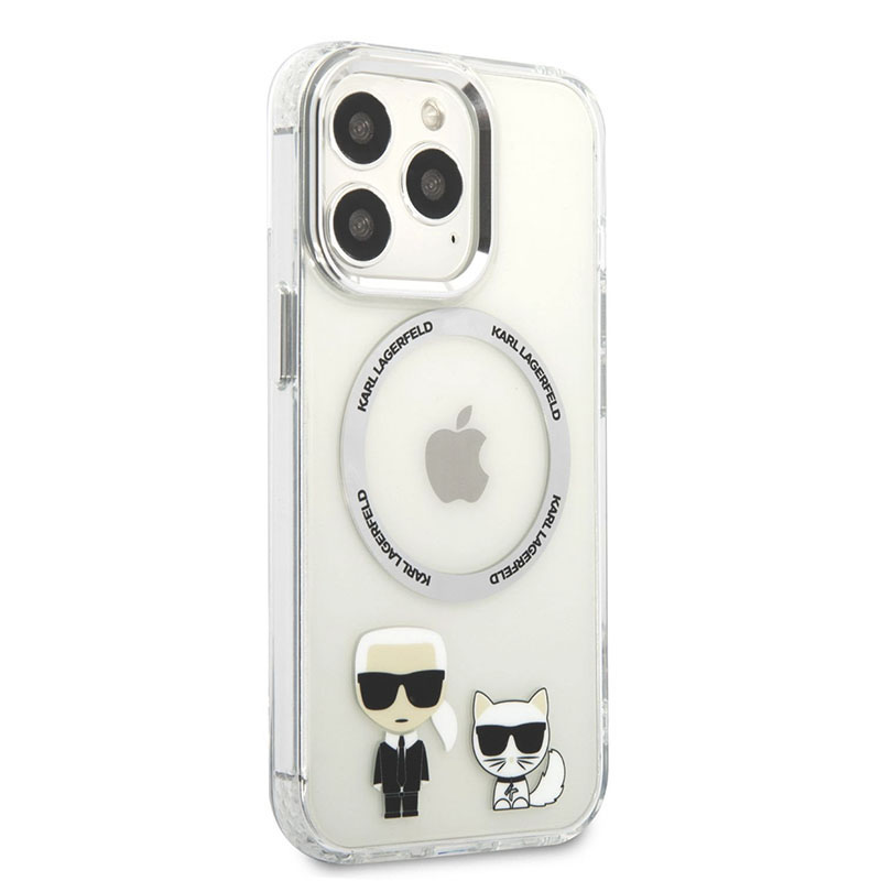 Karl Lagerfeld Karl & Choupette Aluminium MagSafe - Etui iPhone 13 Pro (przezroczysty)