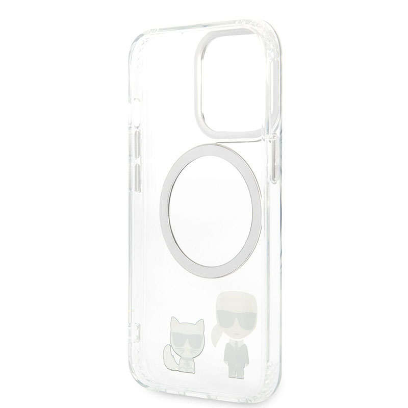 Karl Lagerfeld Karl & Choupette Aluminium MagSafe - Etui iPhone 13 Pro Max (przezroczysty)