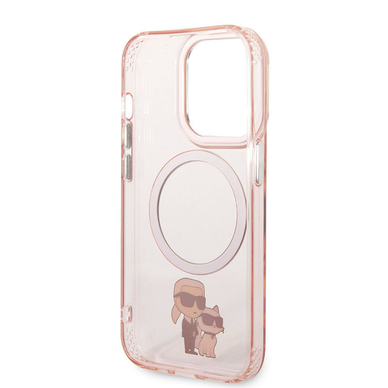 Karl Lagerfeld IML NFT Karl & Choupette Magsafe - Etui iPhone 14 Pro (różowy)