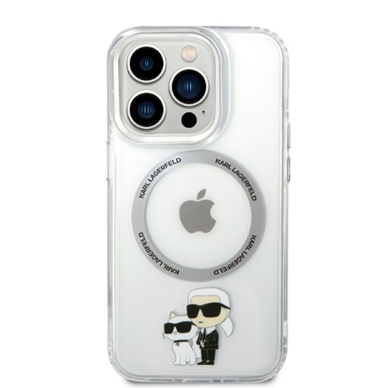 Karl Lagerfeld IML NFT Karl & Choupette Magsafe - Etui iPhone 14 Pro (przezroczysty)