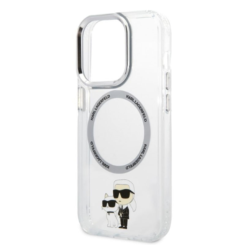 Karl Lagerfeld IML NFT Karl & Choupette Magsafe - Etui iPhone 14 Pro (przezroczysty)