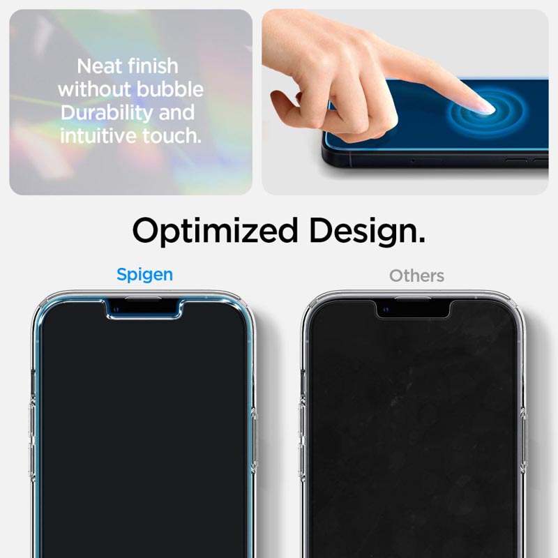 Spigen Crystal Pack - Zestaw etui + 2 x szkło do iPhone 14 (Przezroczysty)
